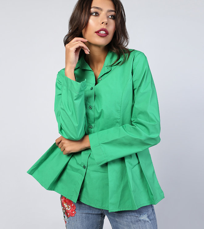 Оригинальная зеленая рубашка Stella Milani купить за 3150 руб 5204 в ...