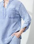 Голубая хлопковая рубашка от SODA Coccinella