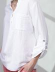 Белая хлопковая рубашка от SODA Coccinella