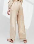 Хлопковые брюки бежевого цвета от SODA Coccinella