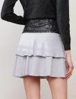 Серо-черная юбка с пайетками от Think&Believe