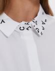Белая рубашка с надписями от Giovi