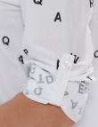 Белая рубашка с надписями от Giovi
