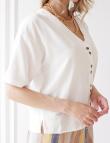 Белая блуза на пуговицах от Vero Moda
