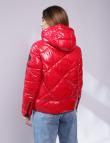 Красная блестящая куртка от Fly