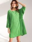 Зеленое платье свободного кроя от E-Woman