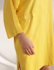 Желтое платье свободного кроя от E-Woman