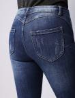 Зауженные джинсы синего цвета от Jean Louis Francois