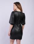 Черное платье из экокожи от Alit Moda