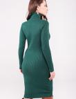 Платье-водолазка темно-зеленого цвета от California & Miss