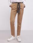 Бежевые брюки с поясом от Civico-8