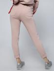 Тонкие эластичные брюки Glamour розового цвета