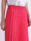 Яркая плиссированная юбка Coolples Moda розовая