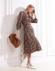 Коричневое платье с леопардовым принтом от Vero Moda