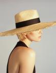Соломенная шляпа из баобаба с черной лентой от Saint MAEVE