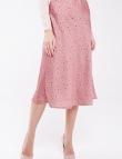 Модная юбка миди розового цвета с принтом от Coolples