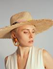 Соломенная бежевая шляпа из баобаба от Saint MAEVE