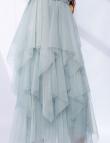 Голубая юбка с рюшами от Liqui