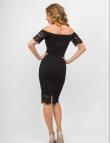 Элегантное черное платье со спущенными плечами от Anetty