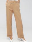 Бежевые классические брюки на резинке от KALI