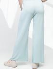 Трикотажные широкие брюки клеш мятного цвета от Made in Italy