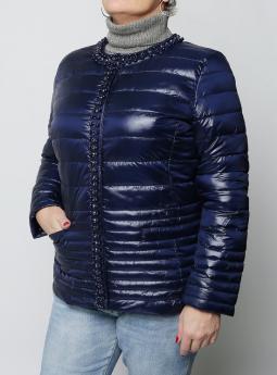 Куртка Дутая куртка W Collection темно-синего цвета