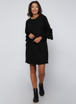 Платье Платье чёрное с рюшами от Stella Milani 