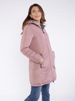 Куртка Двусторонняя куртка розово-серого цвета от Bludeise