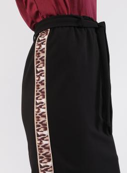 Юбка Черная юбка с поясом New Collection