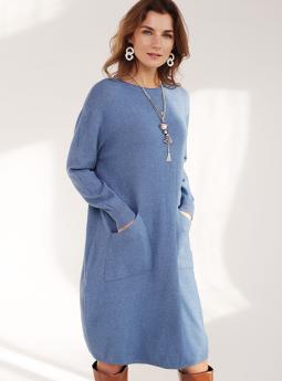 Платье Стильное платье синего цвета от E-Woman
