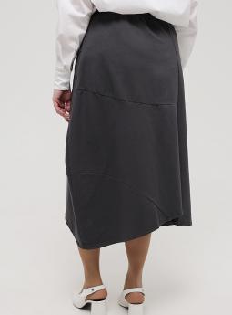 Юбка Темно-серая юбка с вырезом от Stella Milani