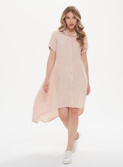 Платье Удлиненное платье-рубашка розового цвета от Acqua&Limone