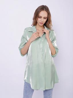 Блузка Удлиненная блуза мятного цвета от MC Station