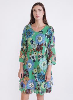 Платье Зеленое платье с цветочным принтом от Coolples Moda 