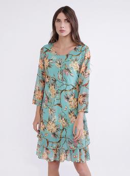 Платье Мятное платье с цветочным принтом от Coolples Moda