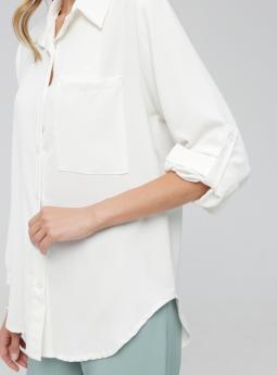 Блузка Белая удлиненная блузка от Z ONE