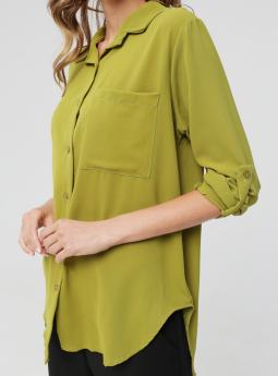 Блузка Зеленая удлиненная блузка от Z ONE
