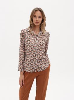 Блузка Стильная рубашка с мятным принтом от Z ONE