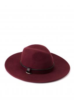 Шляпа Фетровая шляпа винного цвета от Saint MAEVE