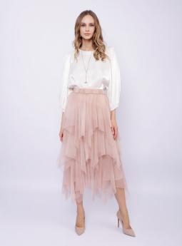 Юбка Розовая юбка с рюшами от Liqui