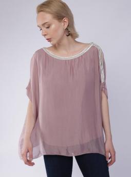 Блузка Безразмерная блуза Fashion розовая