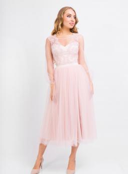 Платье Фатиновое розовое платье миди от Anetty