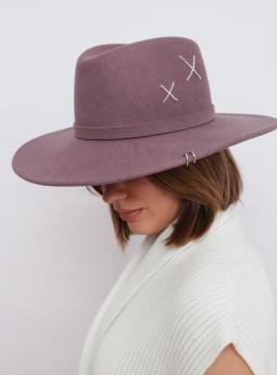 Шляпа Лавандовая стильная фетровая шляпа от Saint MAEVE