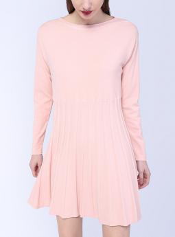 Платье Розовое платье от E-Woman с длинным рукавом