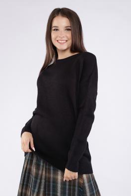 Свитер Черный свитер Ada Gatti на декоративной шнуровке