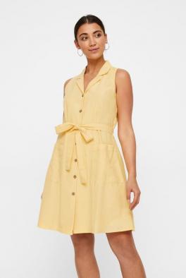 Платье Желтое легкое летнее платье из хлопка от Vero Moda