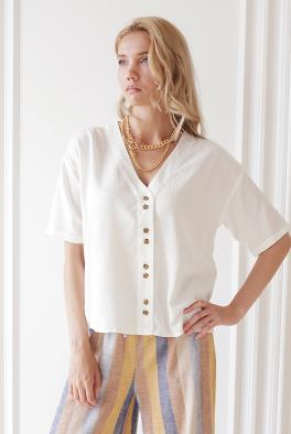Блузка Белая блуза на пуговицах от Vero Moda