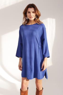 Платье Синее платье свободного кроя от E-Woman