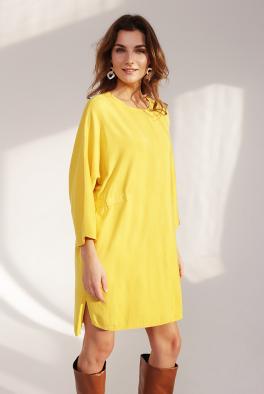 Платье Желтое платье свободного кроя от E-Woman