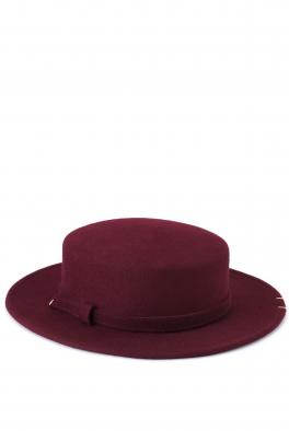 Шляпа Фетровая шляпа бордового цвета от Saint MAEVE